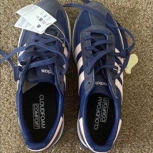 Adidas Women's Blue and Pink Sneakers